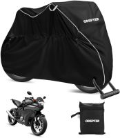 Plandeka na motocykl, 265 x 105 x 125 cm, podwójnie szyta, wodoszczelna, pyłoszczelna, XXL 190T, plandeka na motocykl