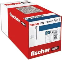 Fischer Power-Fast Ii Wkręty do Płyt Wiórowych, Srebrny, 100 sztuk
