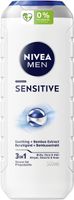 NIVEA MEN Sensitive Męski Żel pod prysznic 3w1 - Do twarzy, ciała i włosów Łagodzący 500 ml (możliwe 8,27 zł przy zakupie 10 szt.)