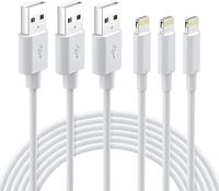 3x Kabel Nikolable do ładowania iPhone'a, 2 m, certyfikat MFi - Kabel Lightning