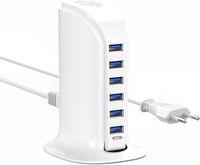 Ładowarka USB, 6 portów - POANES