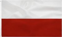 Flaga polski 90 x 150 cm idealna do kibicowania
