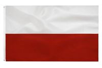 Flaga polski 90 x 150 cm-Polska flaga poliestrowa jasny