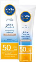 NIVEA SUN Matujący Przeciwsłoneczny krem do twarzy wyrównujący kolor skóry SPF50, 50 ml