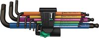 Wera 950/9 Hex-Plus Multicolour 1 Sb Klucze Imbusowe, Wielokolorowy, 22.5 x 7.5 x 1 cm