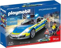 PLAYMOBIL Porsche 911 Carrera 4S Radiowóz ze światłem i dźwiękiem (70067)