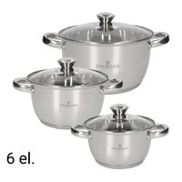 Zestaw garnków Zwieger Multima 6 elementów stal nierdzewna