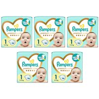 5x Pieluchy PAMPERS Premium Care roz 1 (2-5 kg) 26 szt z Polski