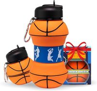 Butelka w kształcie piłki do koszykówki 200ml (możliwość rozłożenia do 550ml)