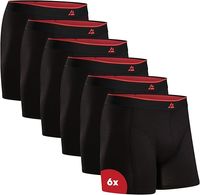 DANISH ENDURANCE Bambusowe Bokserki Męskie, Bielizna Premium, Klasyczne Majtki, 6-PACK