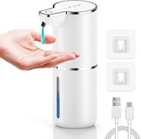 1200mAh Automatyczny dozownik mydła, poziomy regulacji, wodoodporny IPX5 do kuchni, łazienki, szkoły, hotelu