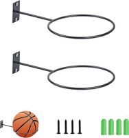 SVUPUE Uchwyt ścienny na piłkę, 4 sztuki