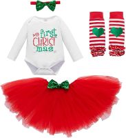 Dziewczęca sukienka bożonarodzeniowa, dla niemowląt