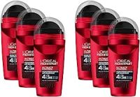 LOréal Men Expert Ultimate Control Roll-On Dezodorant Antyperspirant, 50 ml (6 Sztuk)