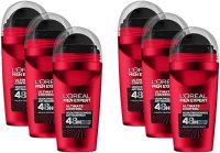 L'Oréal Men Expert Ultimate Control Roll-On Dezodorant Antyperspirant, 50 ml (6 Sztuk)