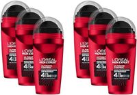 L'Oréal Men Expert Ultimate Control Roll-On Dezodorant Antyperspirant, 50 ml (6 Sztuk)