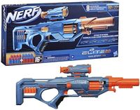 Wyrzutnia Nerf Elite 2.0 Eaglepoint RD-8, 8-strzałkowy magazynek bębnowy, zdejmowany celownik i lufa, 16 strzałek Nerf, mechanizm ryglowy