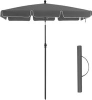 SONGMICS Parasol przeciwsłoneczny, prostokątny, 200 x 125 cm