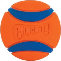 Chuckit! Ultra Ball Piłka dla Psów, Niebieski/Pomarańczowy, M/Ø 6.5 cm