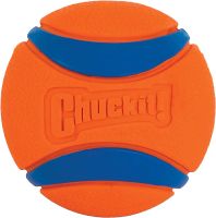 Chuckit! Ultra Ball Piłka dla Psów, Niebieski/Pomarańczowy, M/Ø 6.5 cm