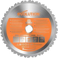 Evolution Power Tools Tarcza RAGEBLADE210MULTI (R210TCT) TCT do różnych materiałów, tnie drewno, metal, plastik i nie tylko 210 mm