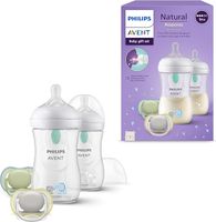Philips Avent Dziecięcy zestaw upominkowy Natural Response: 2 butelki antykolkowe 260 ml ze smoczkami T3