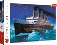 Trefl - Puzzle Titanic, Statek - 1000 Elementów, Anglia, Statek, Morze, Ocean, Góra Lodowa, Układanka DIY, Kreatywna Rozrywka, Zabawa, Prezent, Puzzle Klasyczne dla Dorosłych i Dzieci od 12 Lat