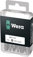 Zestaw bitów Wera 05072401001 Phillips Extra-Tough Bits 851/1 Z PH2 x 25 mm, 10 sztuk