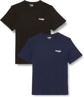 Wrangler – męskie koszulki 2-pack Sign Off Tee (Captains Blue)