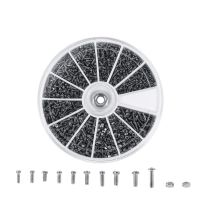 Zestaw 600 śrub z nakrętkami w wygodnym pudełku do przechowywania