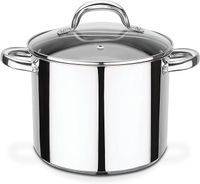 GSW 990189 Montreal garnek do warzyw ze szklaną pokrywką 20 cm/ok. 5,0 l, stal nierdzewna, srebrny, 20 cm