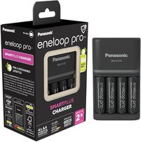 Ładowarka Panasonic eneloop SmartPlus do 1–4 akumulatorów AA/AAA Ni-MH z 4 wskaźnikami LED