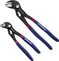 WORKPRO Zestaw szczypiec do pomp wodnych 180 mm i 250 mm