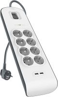 Listwa Belkin Surge Plus 8 gniazd + 2 usb