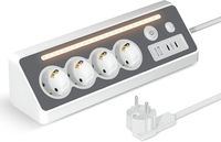 Aipsdo Listwa zasilająca z 4 gniazdami USB