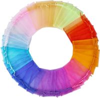 105 sztuk kolorowych torebek z organzy 7x9 cm