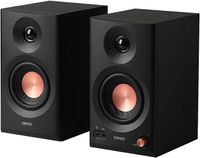 Edifier MR3 - Kompaktowe głośniki Studio 2.0, Hi-Res Audio, Bluetooth V5.4, sterowanie fizyczne, RCA, AUX, aplikacja mobilna, 2x18W, czarny
