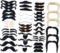 Sztuczne wąsy do przyklejenia 48-sztuk