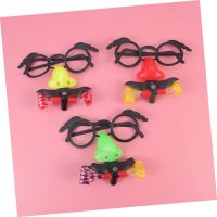 10 sztuk śmiesznych okularów ze sztucznym nosem i trąbka