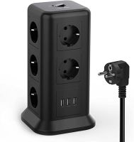 Wieża Wielogniazdowa TESSAN, Listwa Gniazdowa 11 z USB,