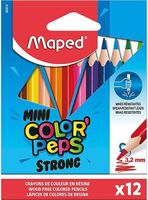 Maped - Mocne mini kredki do kolorowania Peps - 12 ultra odpornych i ergonomicznych kredek do kolorowania