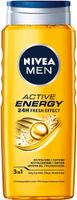 NIVEA MEN Active Energy 3w1 Energetyzujący żel pod prysznic dla mężczyzn z kofeiną 500 ml