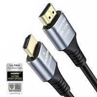 Kabel HDMI 2.1 1m, pleciony przewód 8K 48Gbps Ultra High Speed 4K@120Hz 144Hz 8K@60Hz