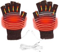 Zimowe rękawice grzewcze dla mężczyzn i kobiet zasilane przez USB