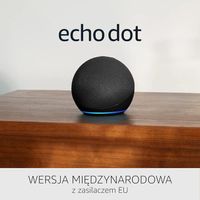 Echo Dot (5. generacja, 2022) | Wersja międzynarodowa | Inteligentny głośnik z Alexą | Kolor Grafitowy | Język polski niedostępny
