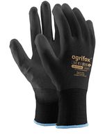 Rękawiczki Robocze z Powłoką PU, Czarny, L, 24 Sztuki