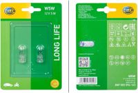 Żarówki samochodowe lub motocyklowe HELLA W5W, 12V - 2 sztuki