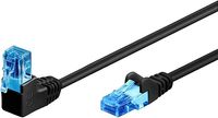 Kabel sieciowy Goobay 51530 CAT 6A kabel krosowy, wtyczka 90 stopni RJ45 2 metrowy