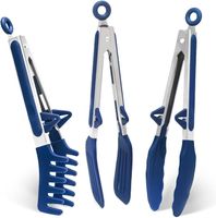 Szczypce kuchenne, 22 cm szczypce do gotowania z silikonowymi końcówkami