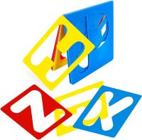 26 sztuk szablonów z alfabetu, 7 cm, plastikowe szablony do liter